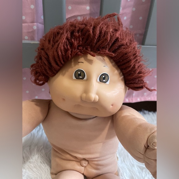Vintage 1978, 1982 Cabbage Patch Kids Doll Red Brown Hair Boy Brown Eyes - Picture 3 of 16